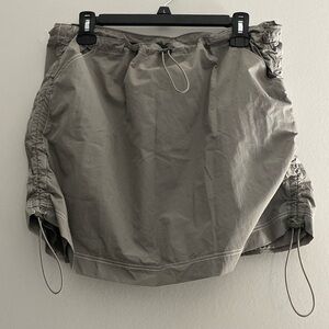 NWT White Fox light gray nylon skirt size XL